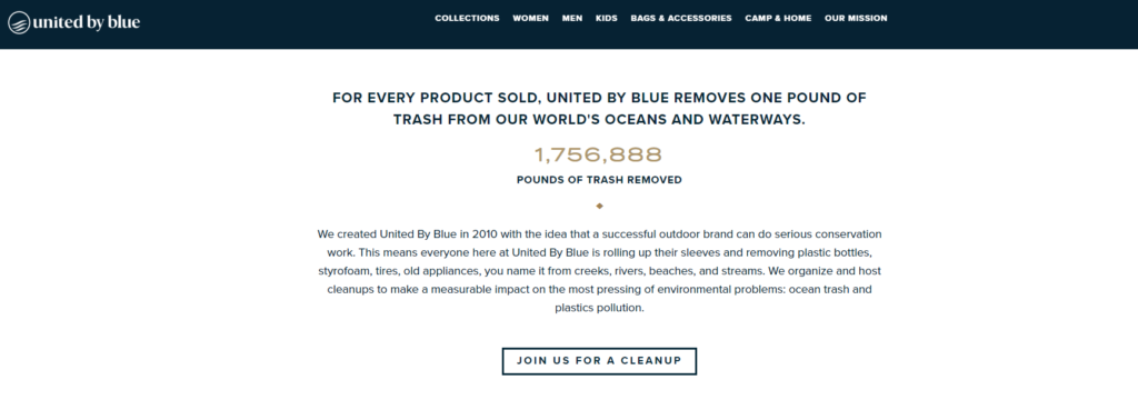 Direct-to-Consumer-Einzelhandel united by blue