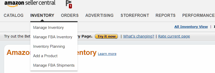 amazon fba envanterini yönet