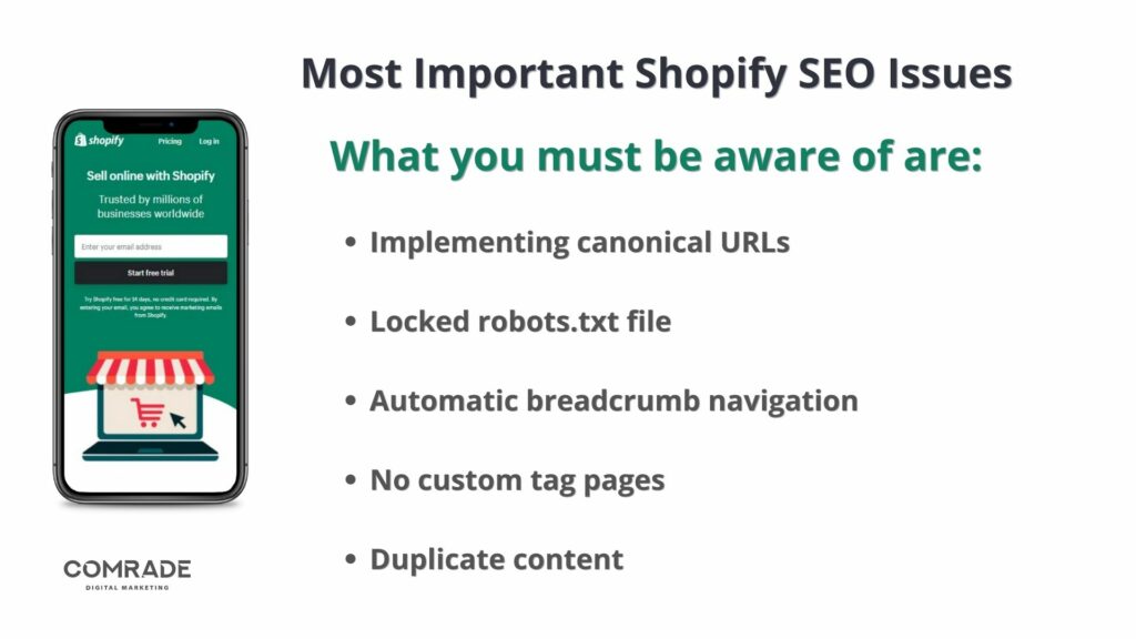 Shopify SEO-Probleme