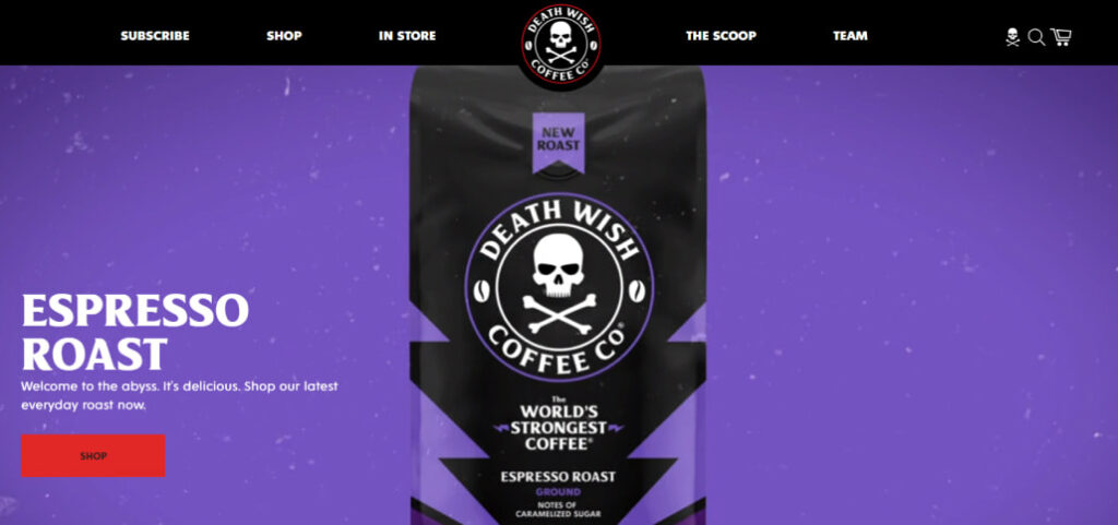 Image de café de souhait de mort