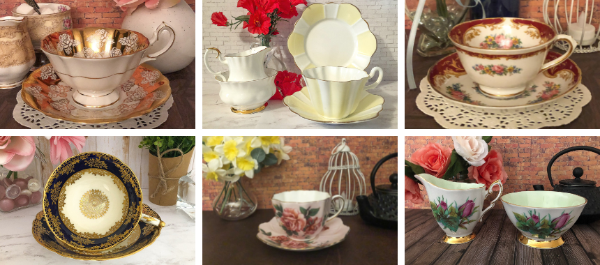 Vintage Teacups from Brakenbury Gardens Lane