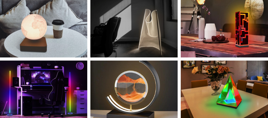 RGB, LED & Other Modern Artistic Lamps from Lamp Depot