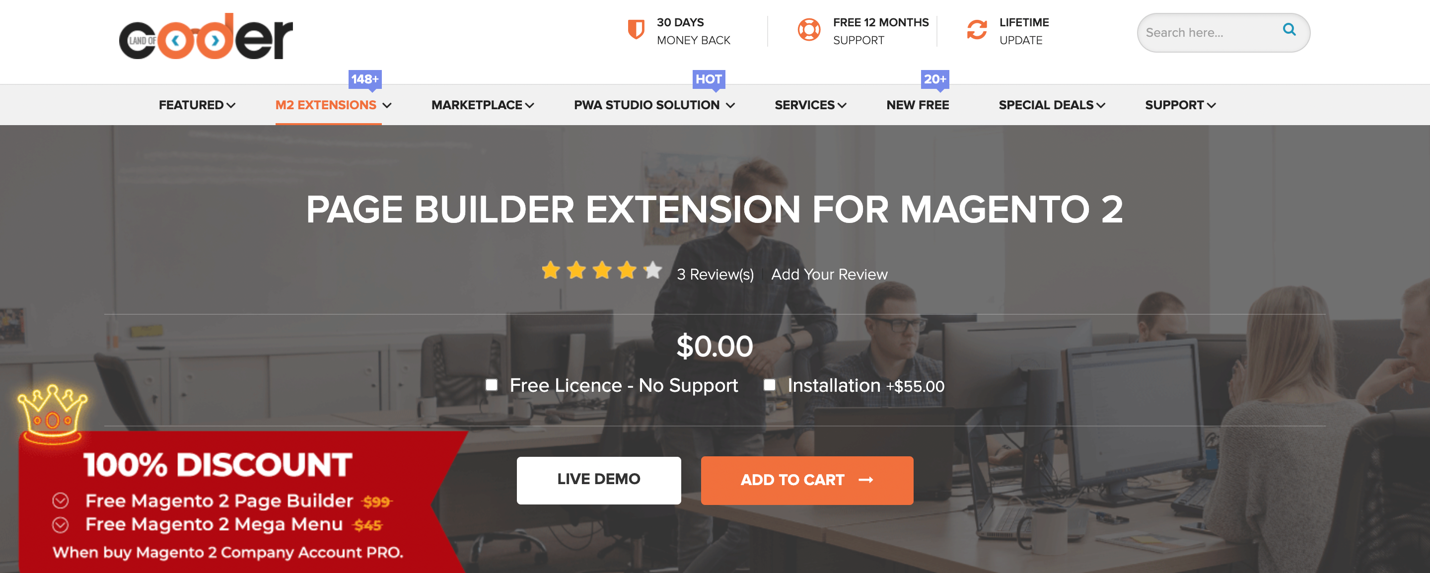 generador de paginas magento 2