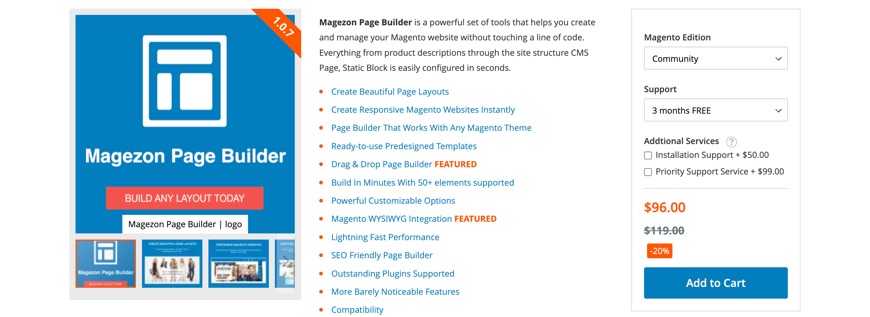 constructor de paginas magento