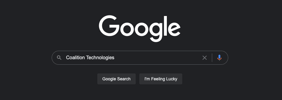 Coalition Technologies の Google 検索