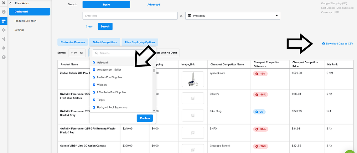 Price_watch_filtering_system