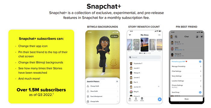 Relatório do Snapchat Q3 2022