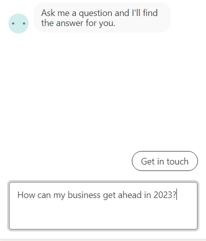 un chatbot inteligente en un sitio de comercio electrónico