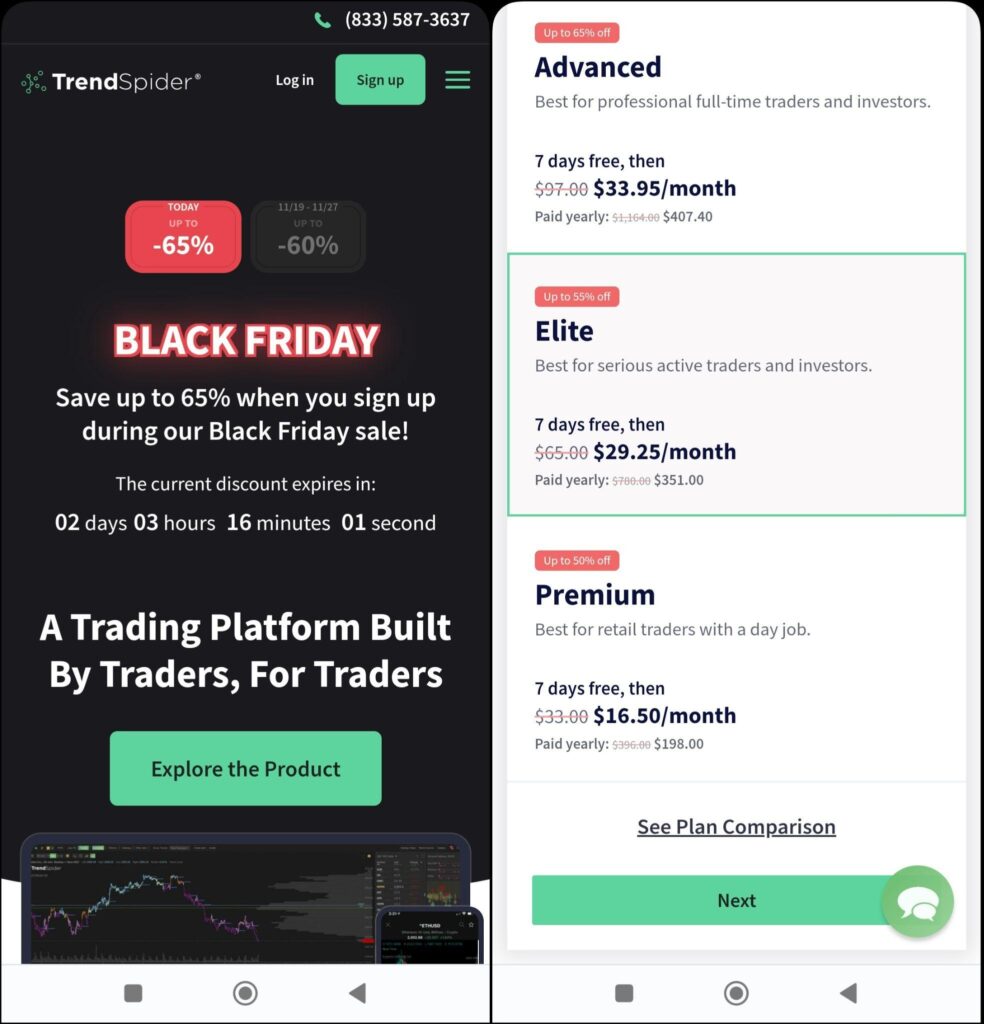 TrendSpider - Kayıt Sayfası