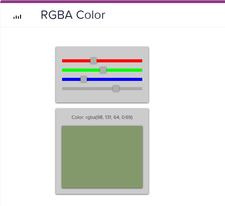 O que é código de cores RGBA?