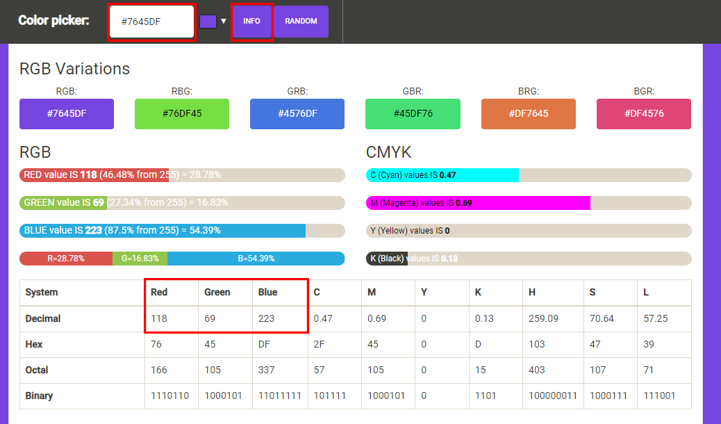 ตัวแปลง HTML CSS Color Hex เป็น RGBA