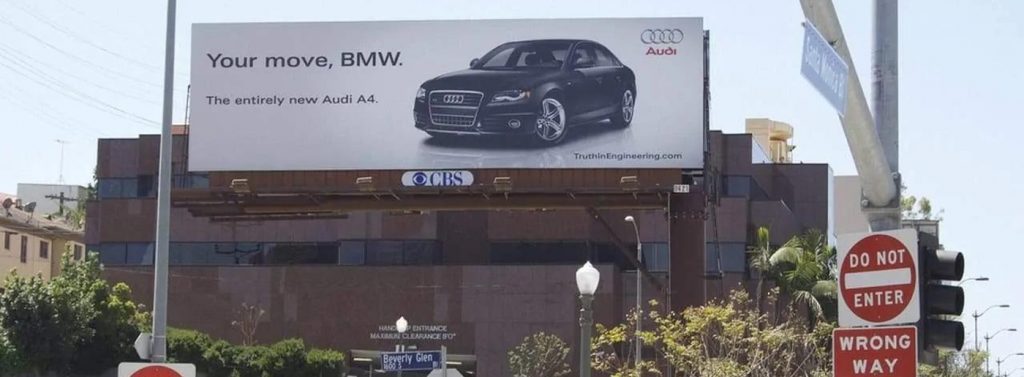 Panou publicitar Audi