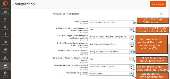 magant-out-of-stock-configuration