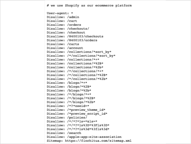 Shopify Robots.txt