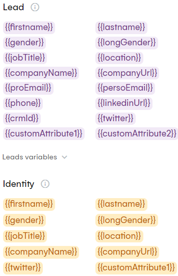 Variablen & Attribute LGM