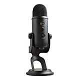 Microphone USB Blue Yeti pour PC, Mac, jeux, enregistrement, streaming, podcasting, studio et ordinateur Micro à condensateur avec effets Blue VO! CE, 4 modèles de micro, Plug and Play - Blackout