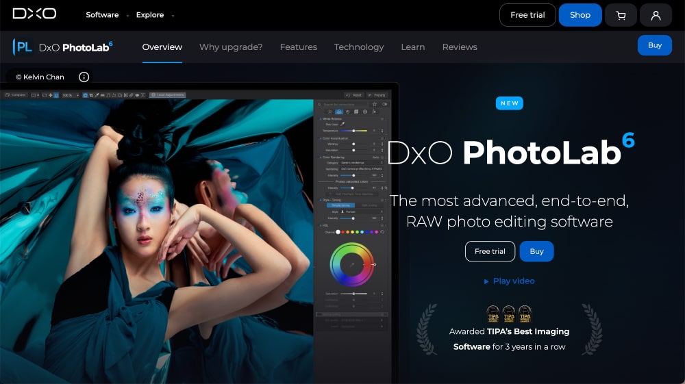 Logiciel de retouche d'images DXO PhotoLab 6