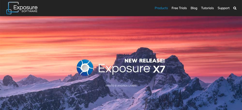 Logiciel de retouche photo Exposure X7