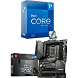 Intel Core i7-12700KF Desktop Processor 12 (8P + 4E) LGA1700600Series Chipset & MSI MAG Z690 TOMAHAWK WIFI DDR4 Gaming Motherboard (ATX، 12th Gen Intel Core، LGA1700Socket، DDR4، PCIe 4، CFX، M.2 Slots، Wi-Fi 6E)