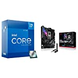 معالج سطح المكتب Intel Core i7-12700K 12 (8P + 4E) النوى حتى 5.0 جيجاهرتز مفتوح LGA1700 و ASUS ROG Strix Z690-E Gaming WiFi 6E LGA 1700 (Intel 12th Gen) ATX Gaming Motherboard