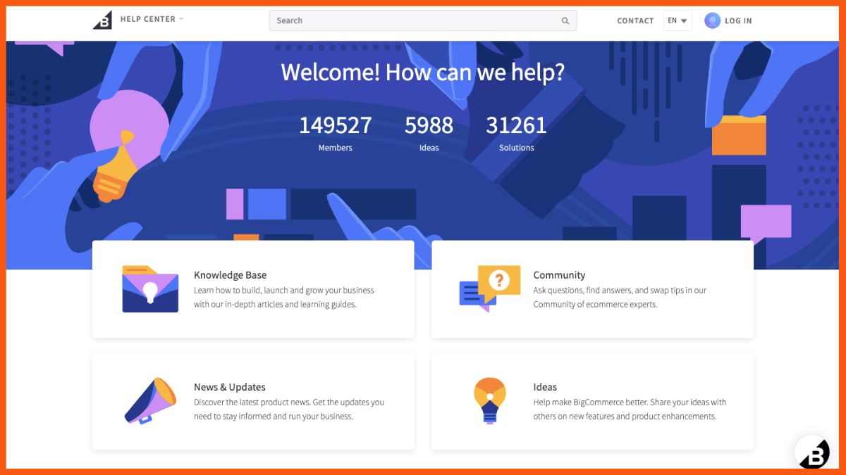 Centro de ayuda Bigcommerce