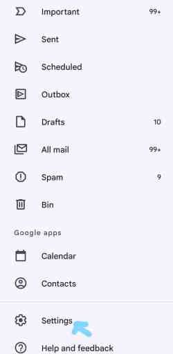 Désactivez les notifications Gmail sur votre Android pour supprimer le compte Google d'Android