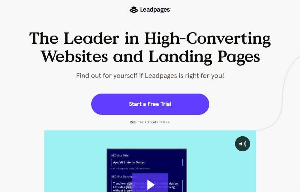 Pages de destination LeadPages-min