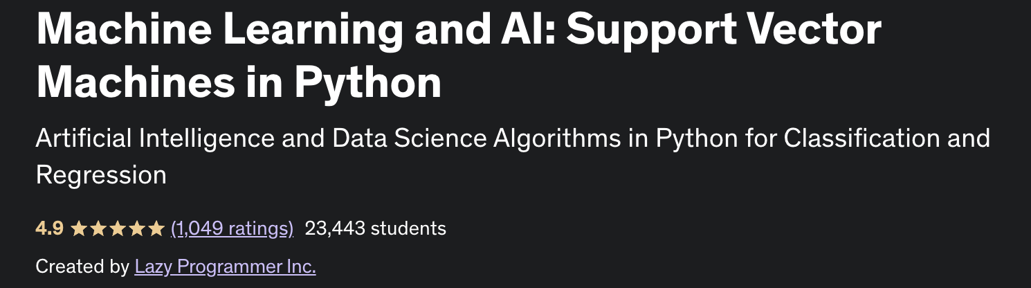 Apprentissage automatique et IA : prendre en charge les machines vectorielles en Python