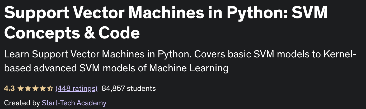 Prise en charge des machines vectorielles en Python : concepts et code