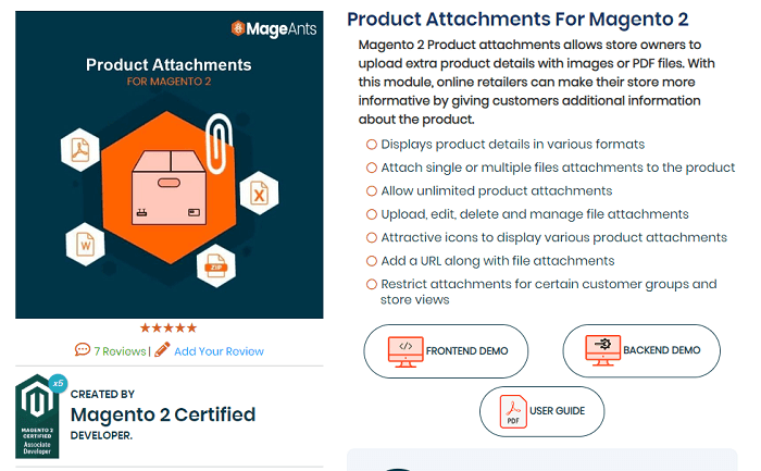 mageants-product-attachments-extension 产品附件