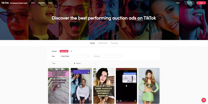 مكتبة TikTok الإعلانية