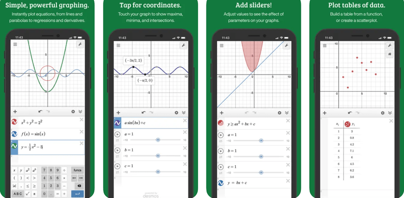 Calcolatrice grafica Desmos