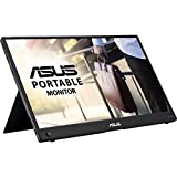 ASUS ZenScreen Go 15,6 Zoll 1080P kabelloser tragbarer Monitor (MB16AWP) – Full HD, IPS, integrierter Akku, Eye Care, USB Type-C, blendfrei, Stativanschluss, unterstützt iOS, Android, Win11, Mini-HDMI