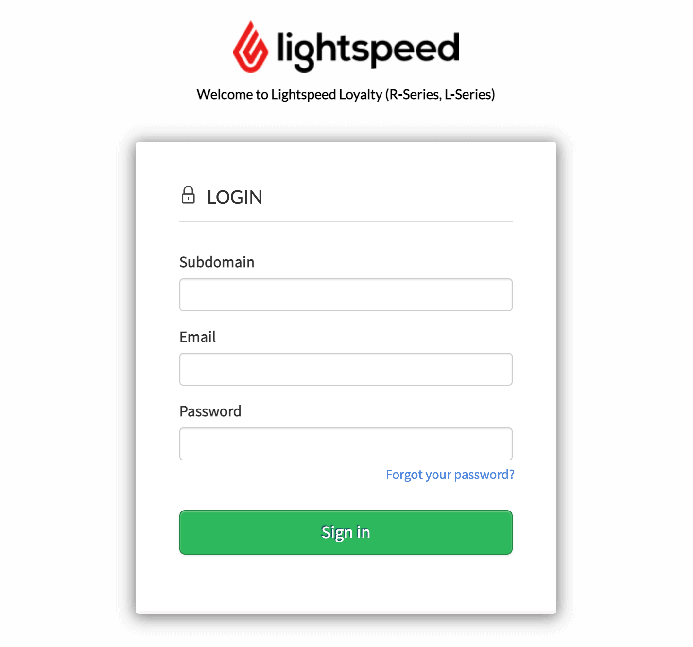 login loyalitas lightspeed