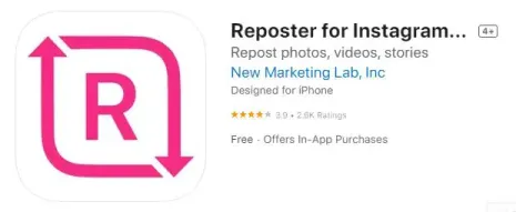 Verwenden Sie die Reposter For Instagram-App auf dem iPhone für den Instagram-Story-Downloader
