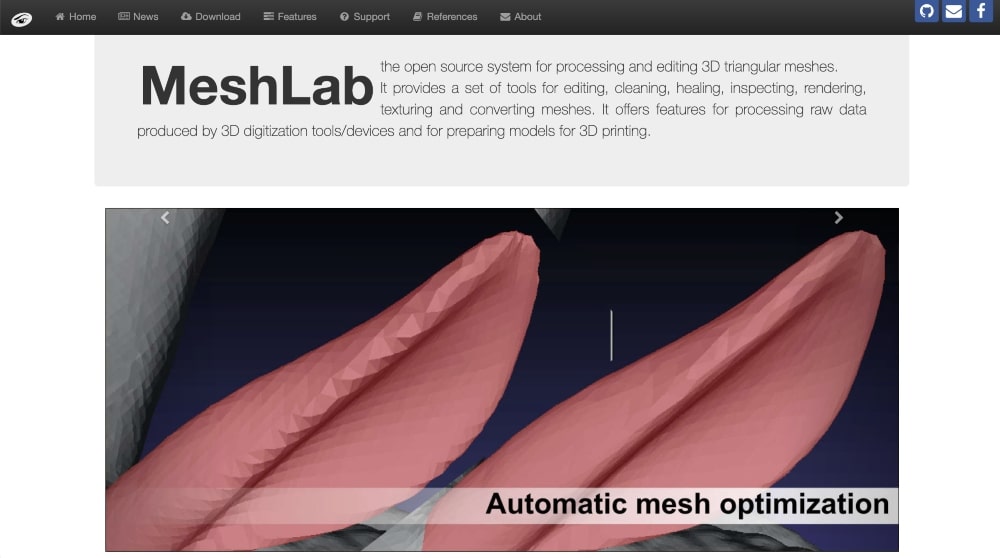 Site do MeshLab