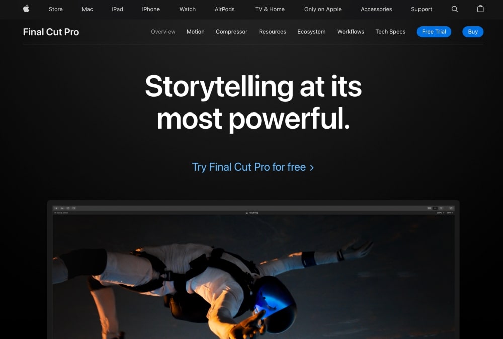 Final Cut Pro-Website