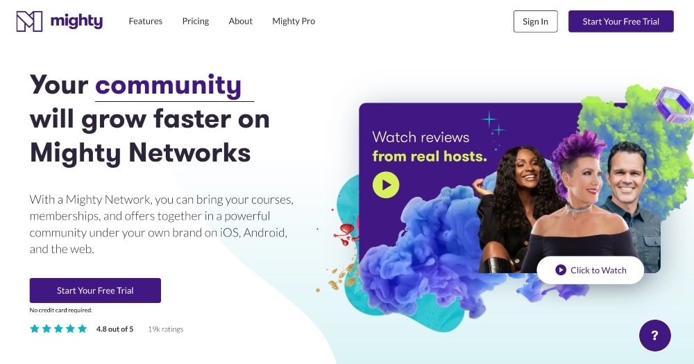 Mighty Networks-Website