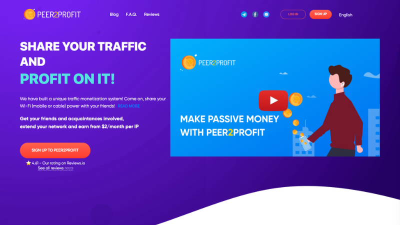 Peer2Profit-Homepage