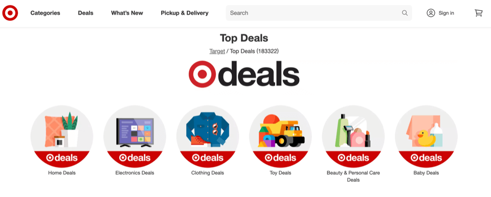 kopflose Top-Angebote auf Target