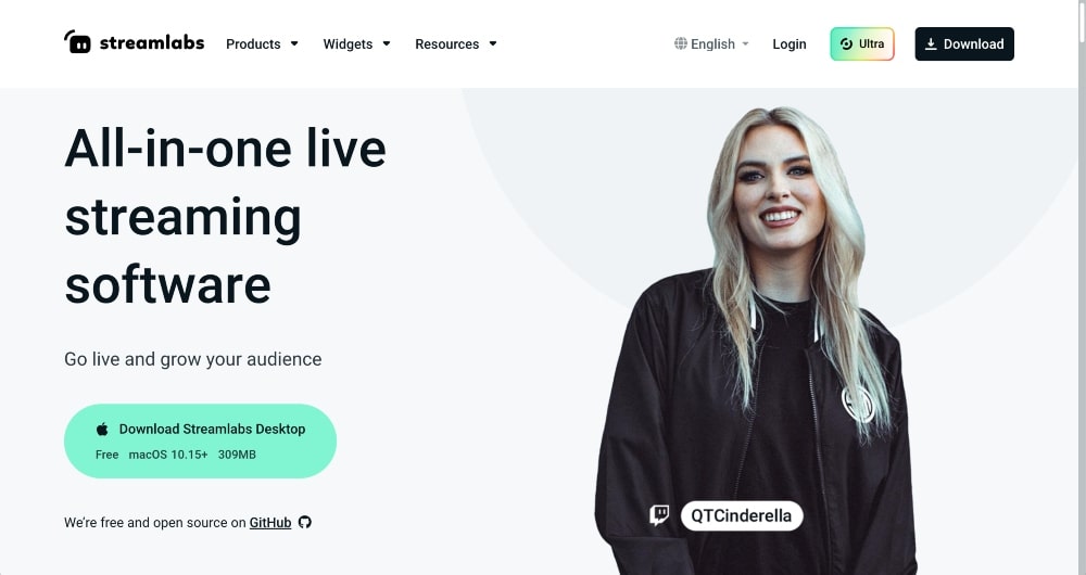 Site-ul web StreamLabs