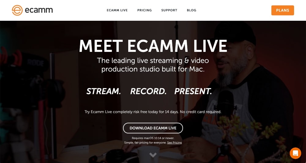 site-ul web ecamm live