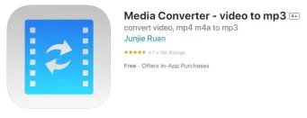 iPhone에서 Media Converter 앱을 사용하여 YouTube를 mp3로 변환