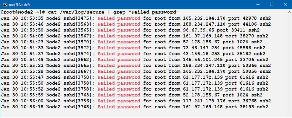 对基于 RedHat 的系统的暴力攻击