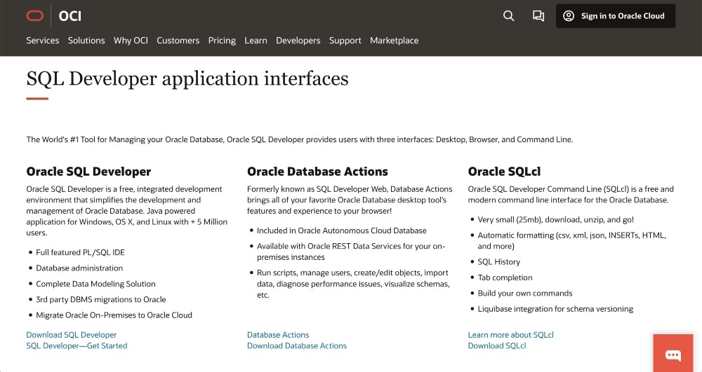 Caracteristici pentru dezvoltatori SQL