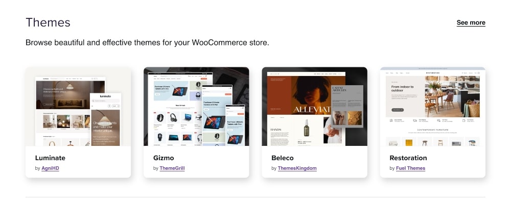 Teme pentru magazinul WooCommerce