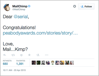 mailchimp tweet