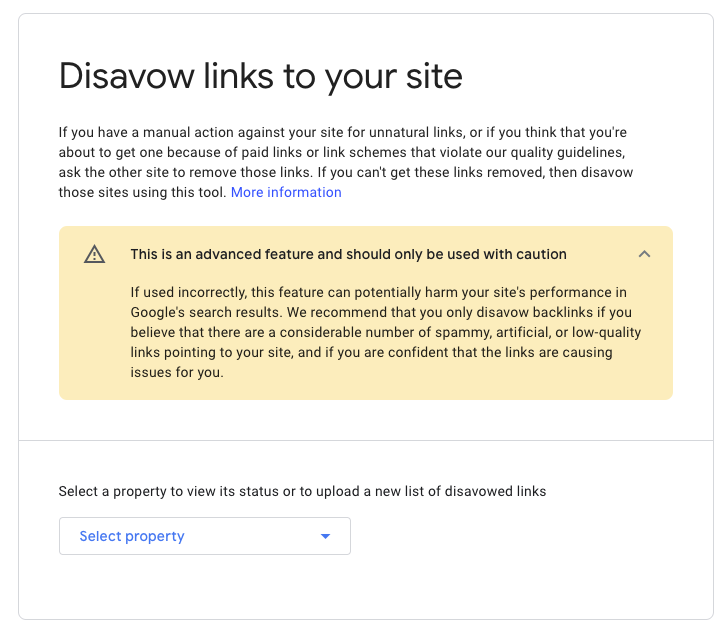 Backlinks in der Google Search Console disavowen