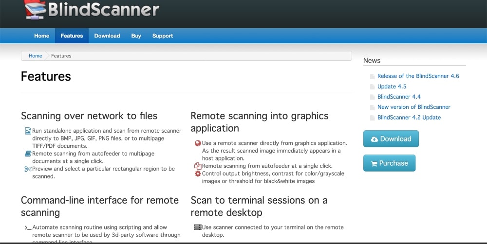 Recursos do BlindScanner