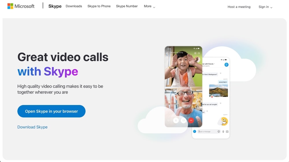 Site-ul Skype